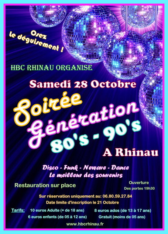 Soirée Generation 80's 90's