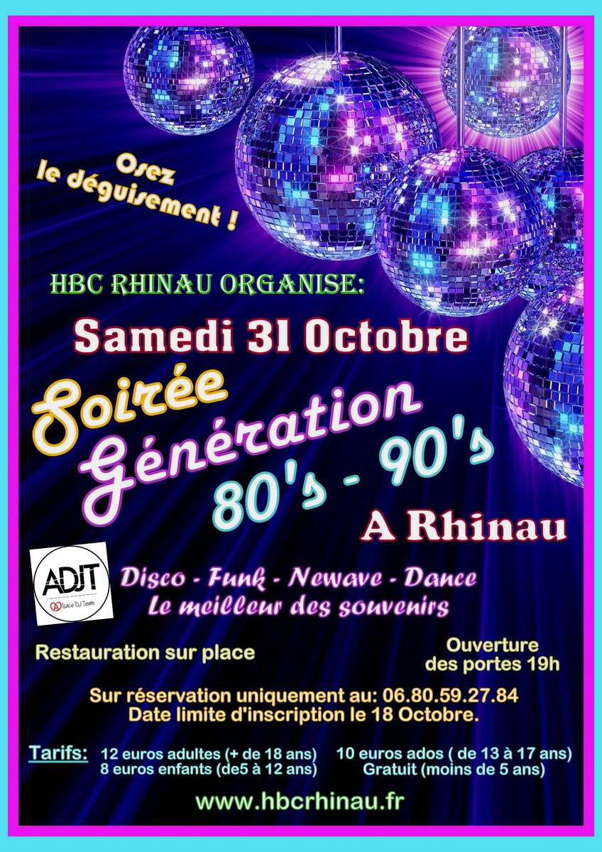 SOIREE GENERATION 80's 90's