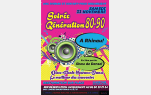 Soirée génération 80-90