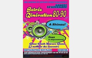 Soirée Génération 80-90