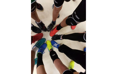 Rencontre UNSS du collège de Rhinau avec une partie de nos -15 Masculins