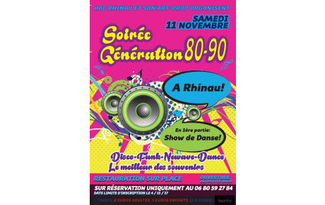 Soirée génération 80-90
