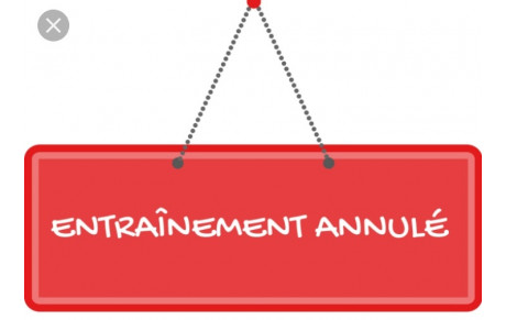 Entraînement Babyhand et EDH annulé Samedi 17 Février 