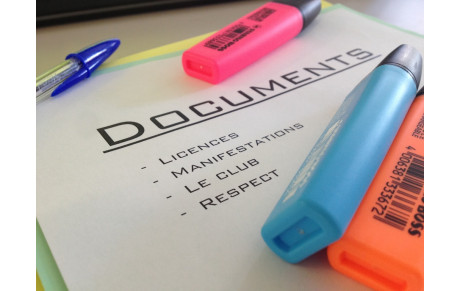 Documents pour la licence 2018/2019