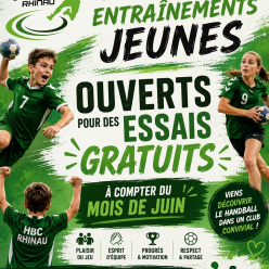 Essais Équipes Jeunes Saison 2026/2027